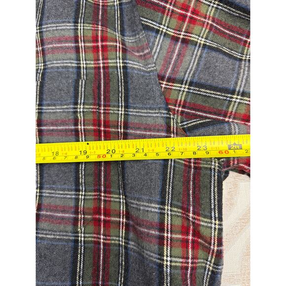L.L. Bean Mens Traditional Fit Size L Reg Scotch Plaid Long Sleeve Flannel VTG - Picture 7 of 7